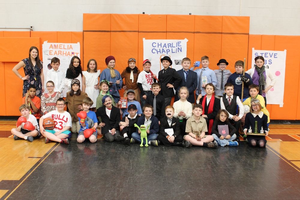 Fourthgraders transform into famous figures Lyndonville Central