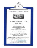 October 12, 2021 Board of Education Meeting