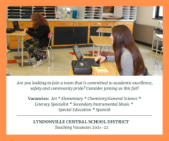 LCS Teaching Vacancies 2021-22