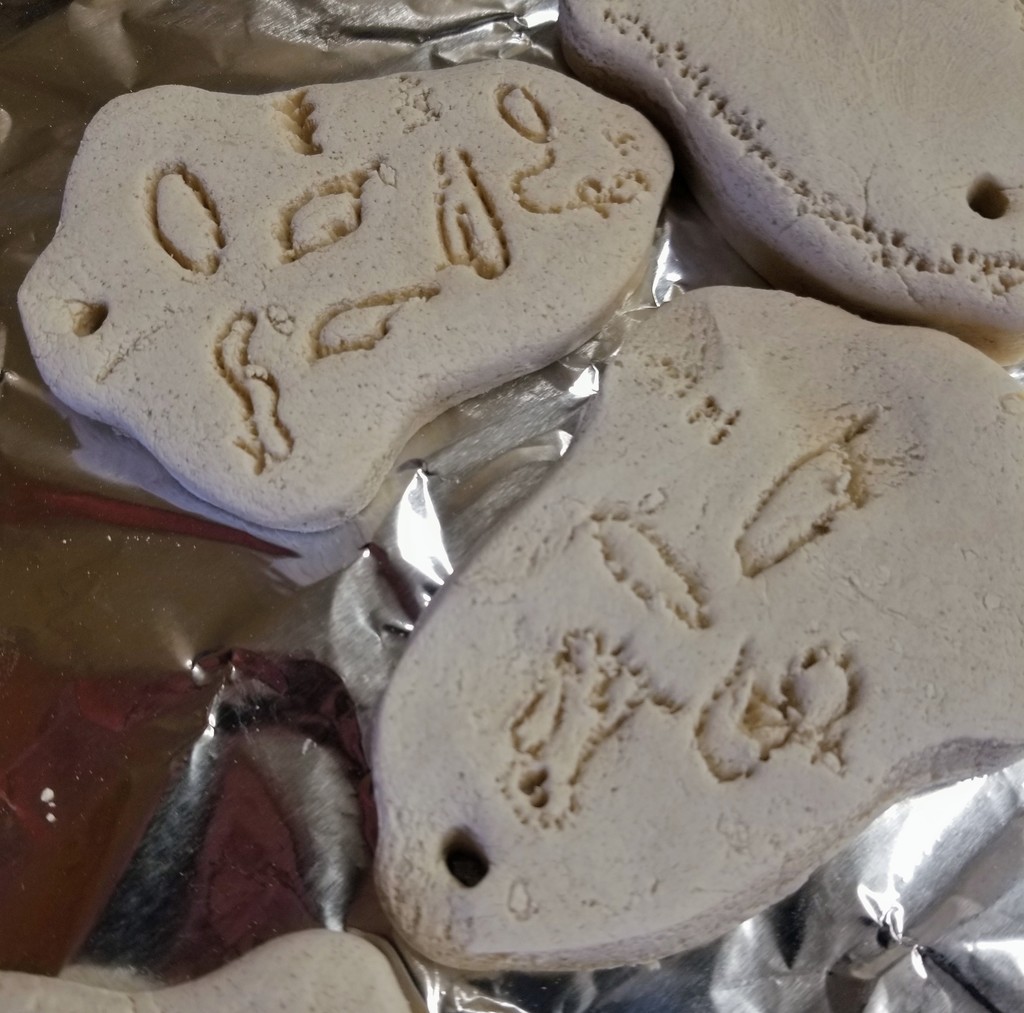 Christmas cookies with etchings
