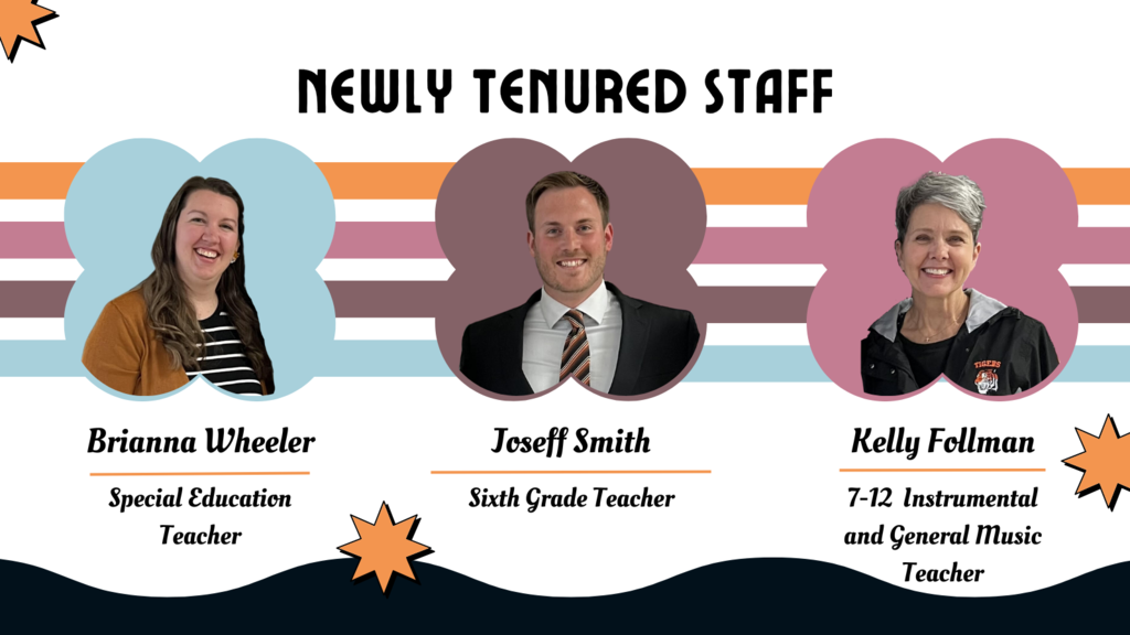 newly tenured staff graphic