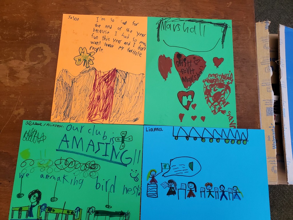 Cards that kids made